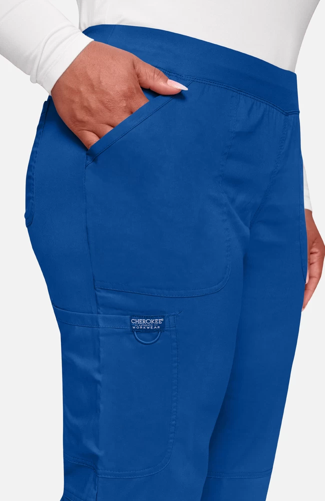 Women's V-Neck Solid Scrub Top & Elastic Waistband Scrub Pant 6 Women's V-Neck Solid Scrub Top & Elastic Waistband Scrub Pant - Image 4