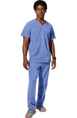 Men's Steven V-Neck Scrub Top -Medical Nurse Clothing Shop 7 hh 2382 650