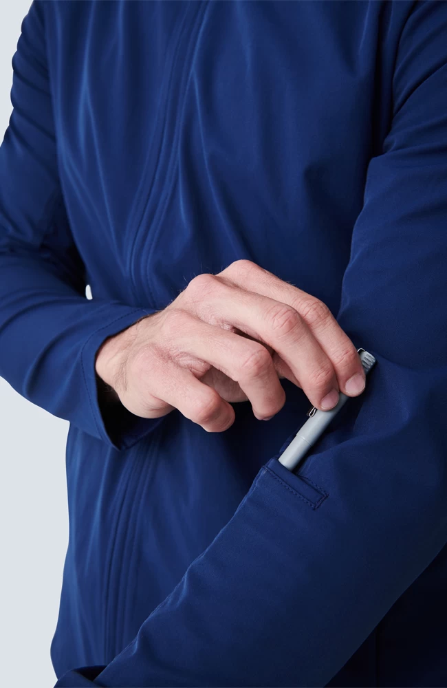 Men's Kinetic Bomber Solid Scrub Jacket 8 Men's Kinetic Bomber Solid Scrub Jacket - Image 6