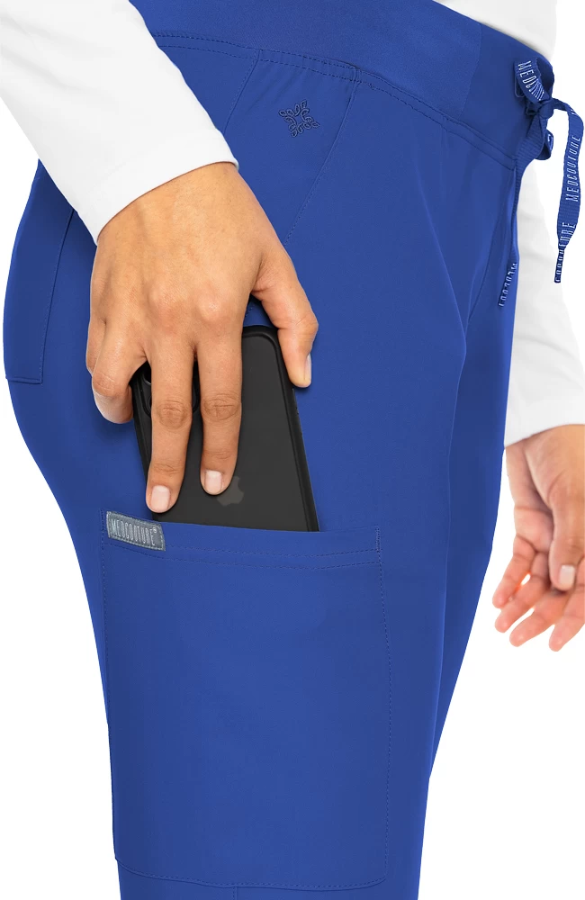 Women's V-Neck Solid Scrub Top & Cargo Jogger Scrub Pant Set 9 Women's V-Neck Solid Scrub Top & Cargo Jogger Scrub Pant Set - Image 7